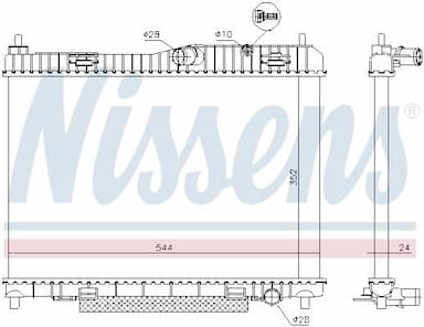 Radiators, Motora dzesēšanas sistēma NISSENS 66859 6