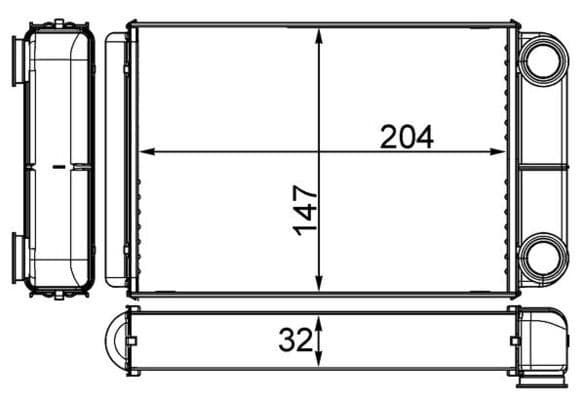 Siltummainis, Salona apsilde MAHLE AH 258 000S 1