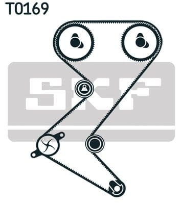 Ūdenssūknis + Zobsiksnas komplekts SKF VKMC 03263 2