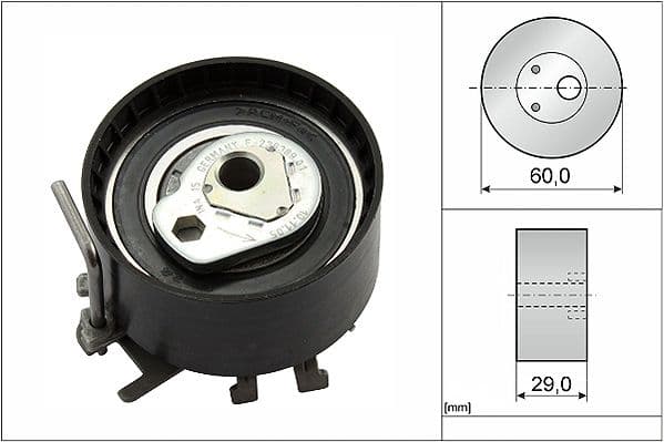 Spriegotājrullītis, Gāzu sadales mehānisma piedziņas siksna INA 531 0404 10 1