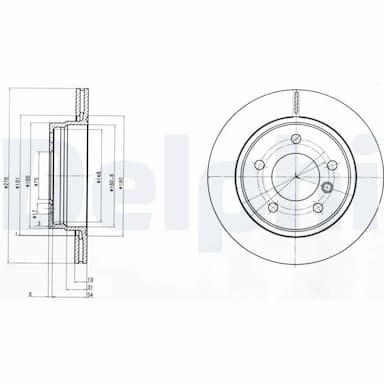 Bremžu diski DELPHI BG3041C 1