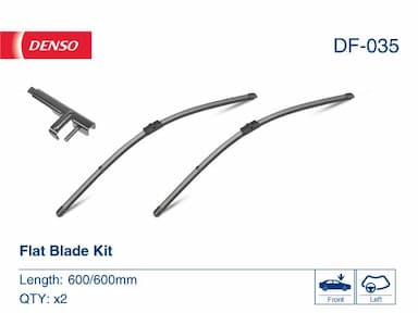 Stikla tīrītāja slotiņa DENSO DF-035 1