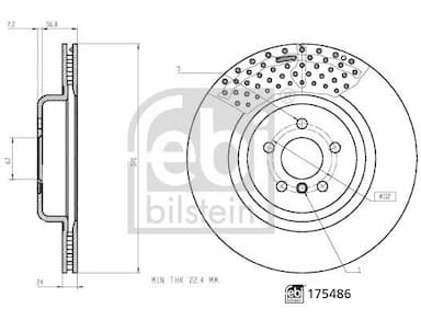 Bremžu diski FEBI BILSTEIN 175486 3