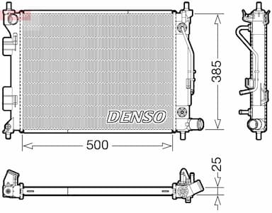 Radiators, Motora dzesēšanas sistēma DENSO DRM41033 1