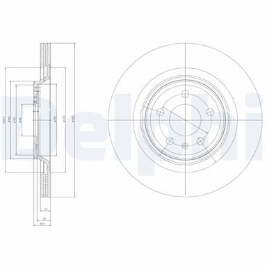 Bremžu diski DELPHI BG4078 1