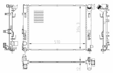 Radiators, Motora dzesēšanas sistēma NRF 550038 1