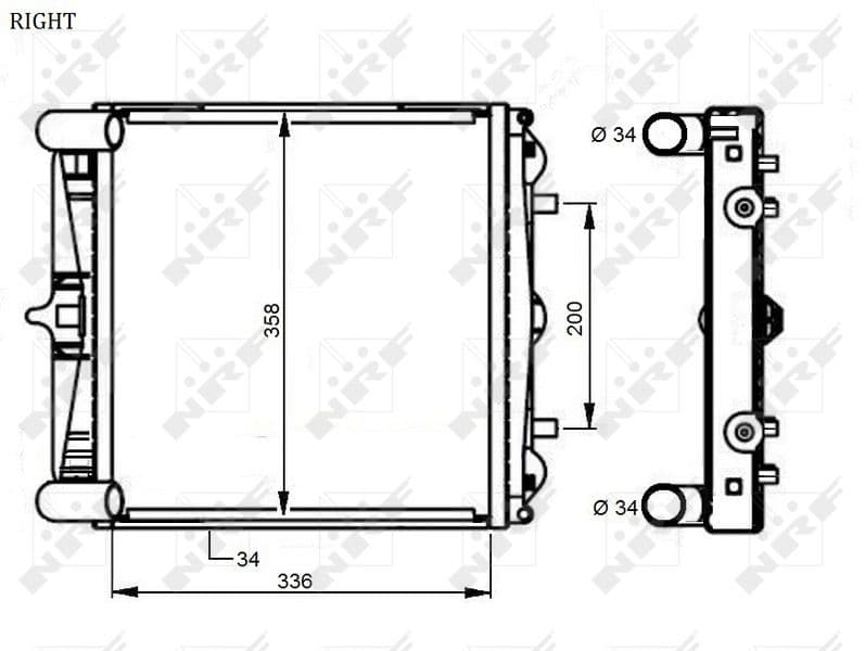 Radiators, Motora dzesēšanas sistēma NRF 59131 1