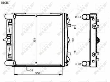 Radiators, Motora dzesēšanas sistēma NRF 59131 1