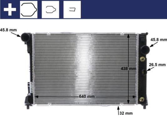 Radiators, Motora dzesēšanas sistēma MAHLE CR 1176 000S 1