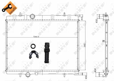 Radiators, Motora dzesēšanas sistēma NRF 58308 5