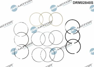 Virzuļa gredzenu komplekts Dr.Motor Automotive DRM02840S 1