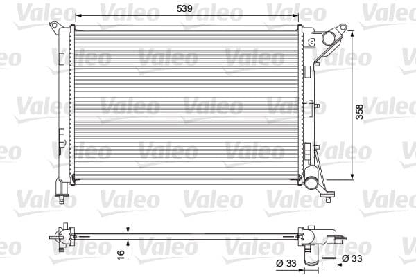 Radiators, Motora dzesēšanas sistēma VALEO 701730 1