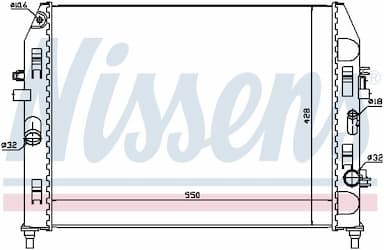 Radiators, Motora dzesēšanas sistēma NISSENS 68527 5