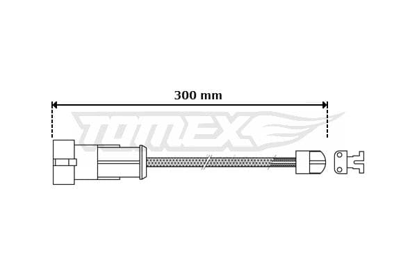 Indikators, Bremžu uzliku nodilums TOMEX Brakes TX 30-53 1