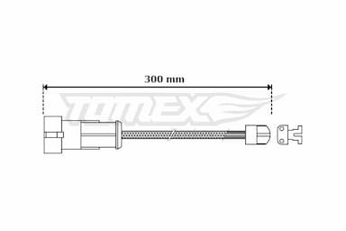 Indikators, Bremžu uzliku nodilums TOMEX Brakes TX 30-53 1