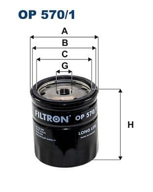 Eļļas filtrs FILTRON OP 570/1 1