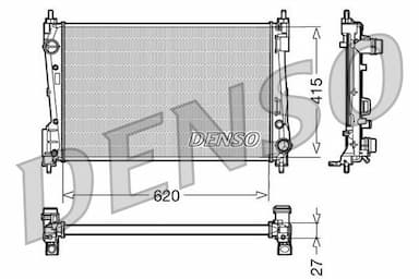 Radiators, Motora dzesēšanas sistēma DENSO DRM09110 1