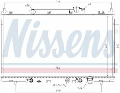 Radiators, Motora dzesēšanas sistēma NISSENS 68106 6