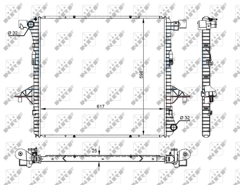 Radiators, Motora dzesēšanas sistēma NRF 59145 1