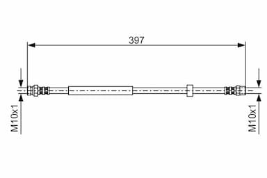 Bremžu šļūtene BOSCH 1 987 476 714 5