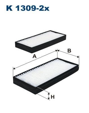 Filtrs, Salona telpas gaiss FILTRON K 1309-2x 1