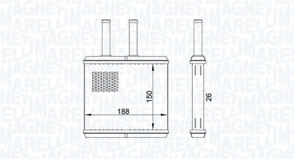 Siltummainis, Salona apsilde MAGNETI MARELLI 350218437000 1