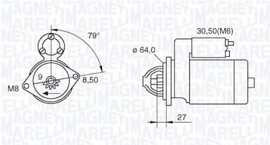 Starteris MAGNETI MARELLI 063280045010 1