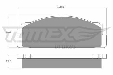 Bremžu uzliku kompl., Disku bremzes TOMEX Brakes TX 10-23 1