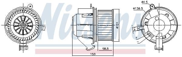 Salona ventilators NISSENS 87607 1