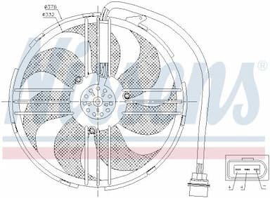 Ventilators, Motora dzesēšanas sistēma NISSENS 85551 6