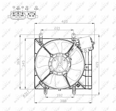 Ventilators, Motora dzesēšanas sistēma NRF 47575 2