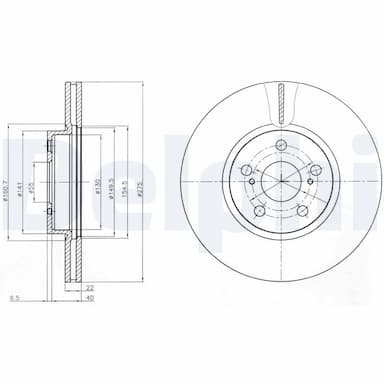 Bremžu diski DELPHI BG4277 1