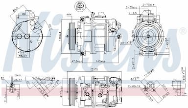 Kompresors, Gaisa kond. sistēma NISSENS 89359 5