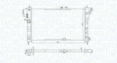 Radiators, Motora dzesēšanas sistēma MAGNETI MARELLI 350213199800 1