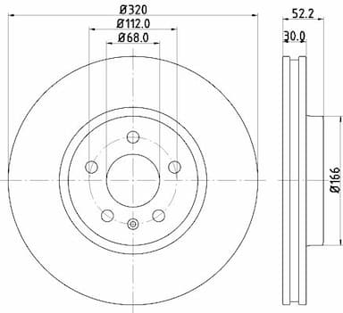 Bremžu diski HELLA 8DD 355 128-721 4