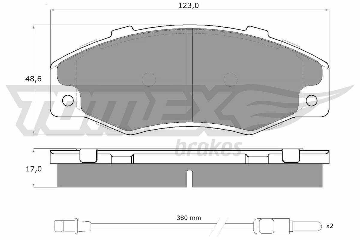 Bremžu uzliku kompl., Disku bremzes TOMEX Brakes TX 13-46 1