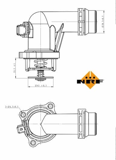 Termostats, Dzesēšanas šķidrums NRF 725001 5