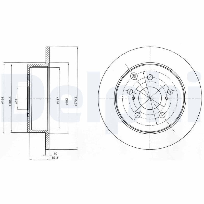 Bremžu diski DELPHI BG4303 1