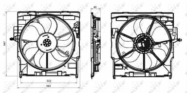 Ventilators, Motora dzesēšanas sistēma NRF 47837 2