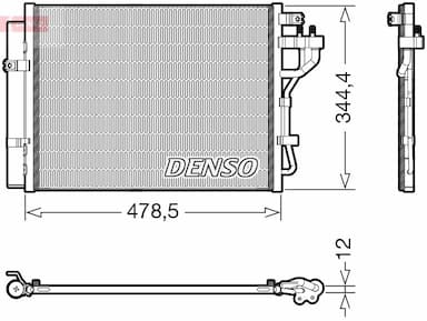 Kondensators, Gaisa kond. sistēma DENSO DCN43006 1