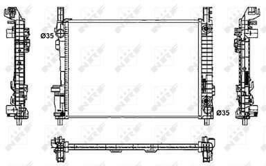 Radiators, Motora dzesēšanas sistēma NRF 53800 4