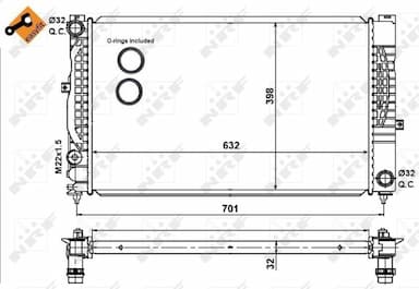 Radiators, Motora dzesēšanas sistēma NRF 539504 5