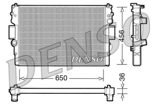 Radiators, Motora dzesēšanas sistēma DENSO DRM12007 1