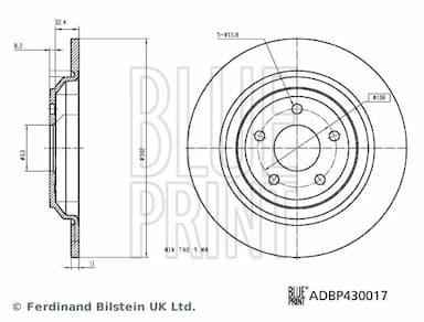 Bremžu diski BLUE PRINT ADBP430017 3