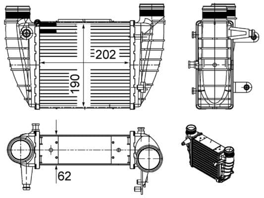 Starpdzesētājs MAHLE CI 486 000S 1