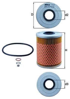 Eļļas filtrs KNECHT OX 68D 1