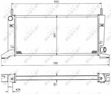 Radiators, Motora dzesēšanas sistēma NRF 509500 4