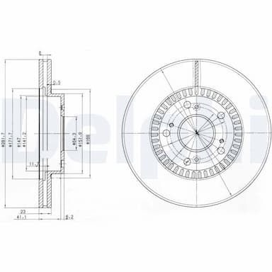 Bremžu diski DELPHI BG3720 1