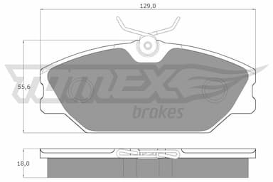 Bremžu uzliku kompl., Disku bremzes TOMEX Brakes TX 10-771 1