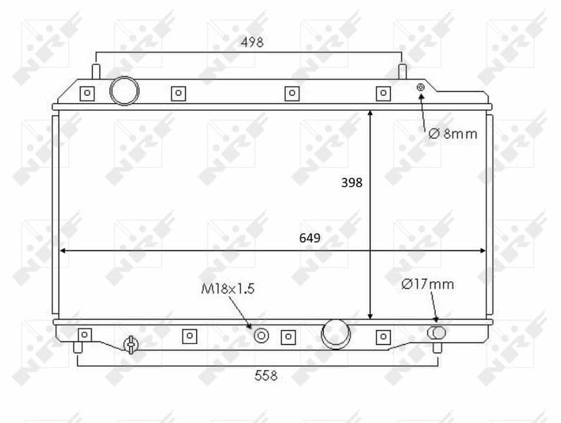 Radiators, Motora dzesēšanas sistēma NRF 58383 1